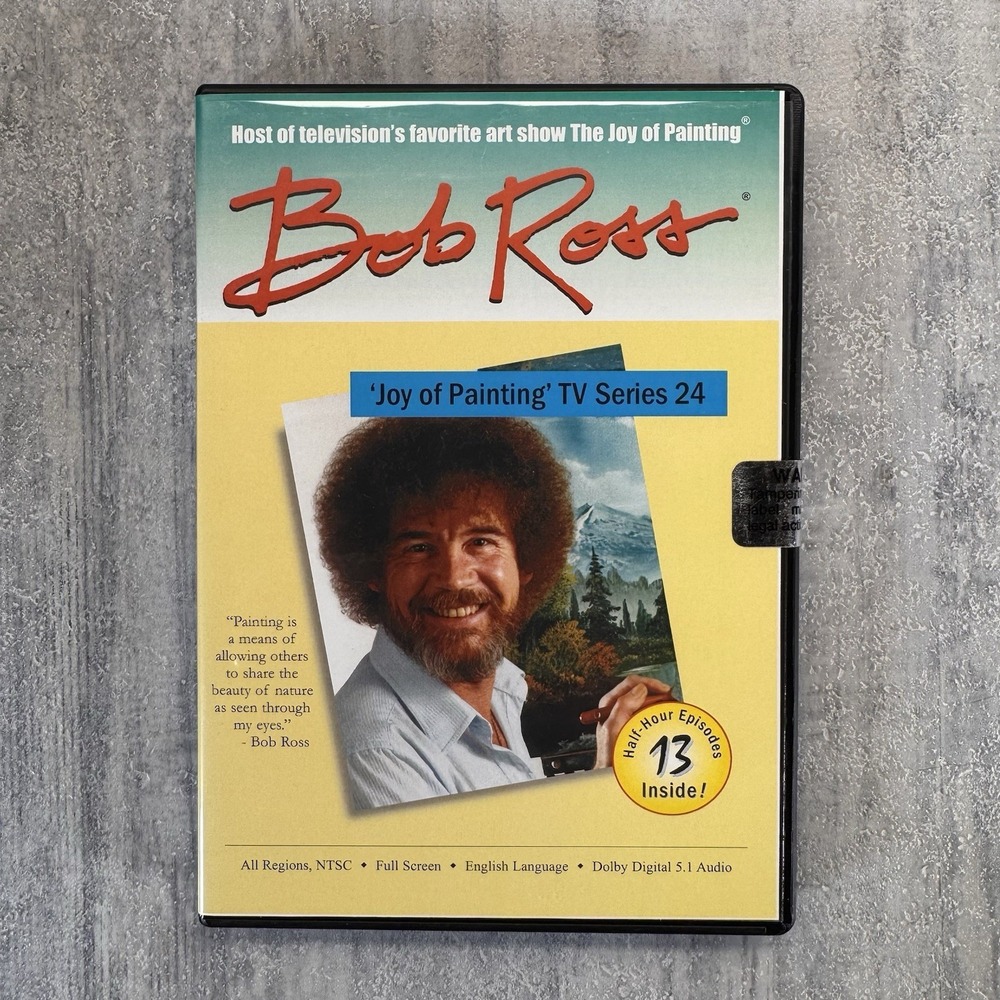 Bob Ross The Joy Of Painting TV Series 24 DVD 3-Disc Set RARE New Sealed